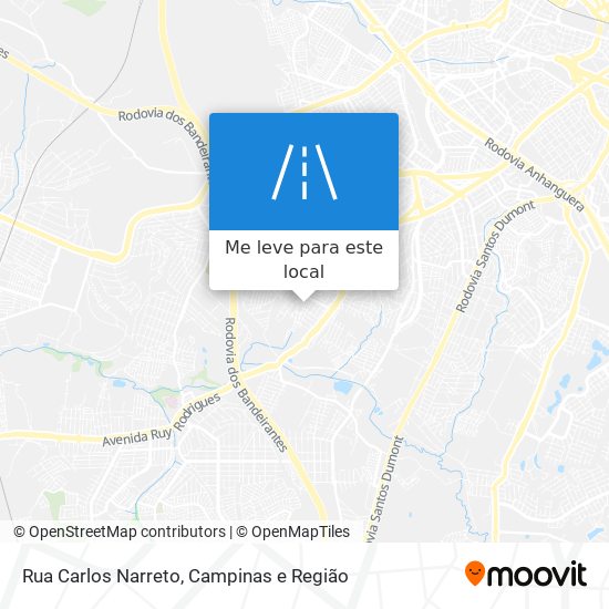 Rua Carlos Narreto mapa