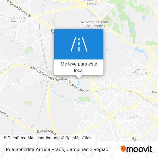 Rua Benedita Arruda Prado mapa
