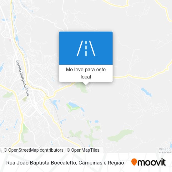 Rua João Baptista Boccaletto mapa