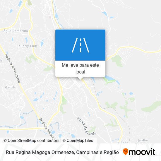 Rua Regina Magoga Ormeneze mapa