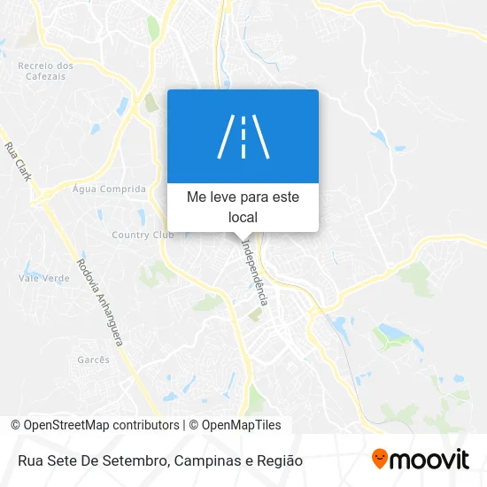 Rua Sete De Setembro mapa