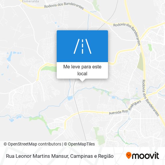 Rua Leonor Martins Mansur mapa