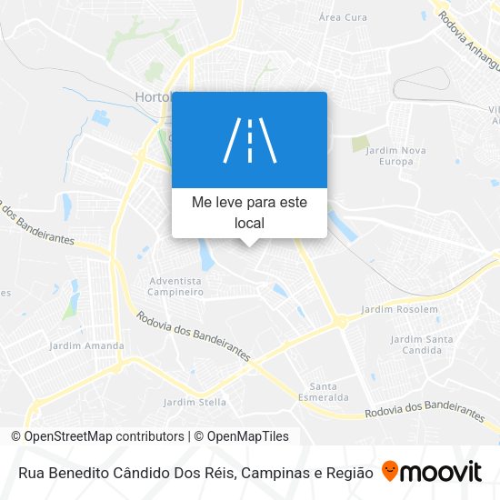 Rua Benedito Cândido Dos Réis mapa