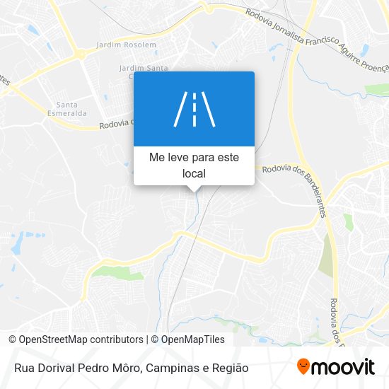 Rua Dorival Pedro Môro mapa