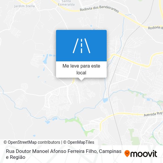 Rua Doutor Manoel Afonso Ferreira Filho mapa