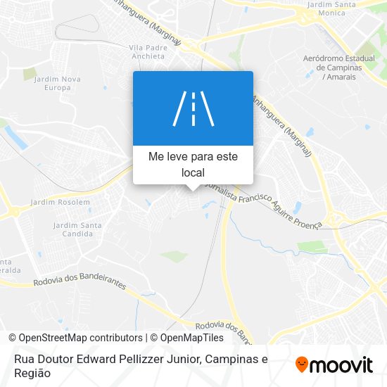 Rua Doutor Edward Pellizzer Junior mapa