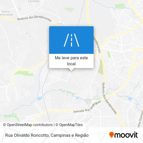 Rua Olivaldo Roncotto mapa