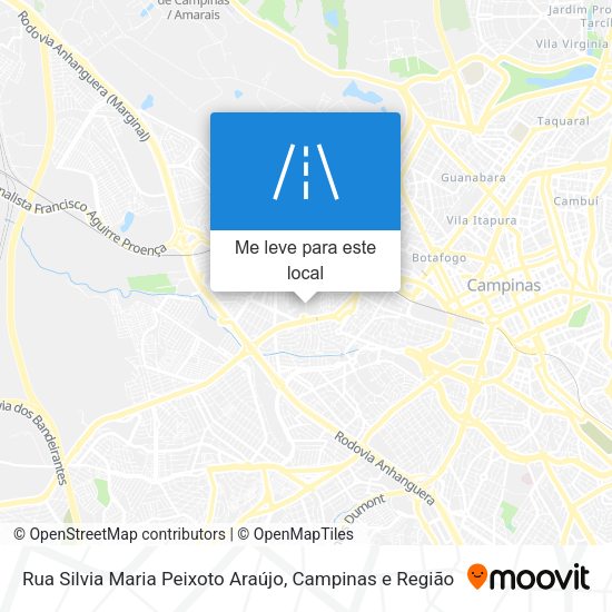 Rua Silvia Maria Peixoto Araújo mapa