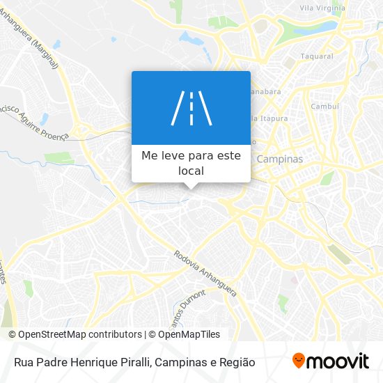 Rua Padre Henrique Piralli mapa