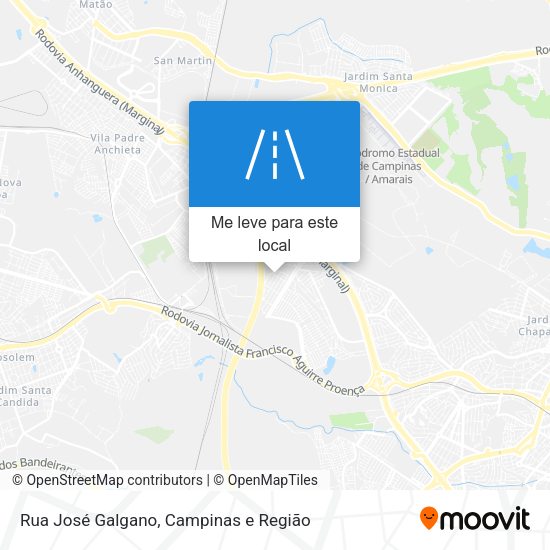Rua José Galgano mapa