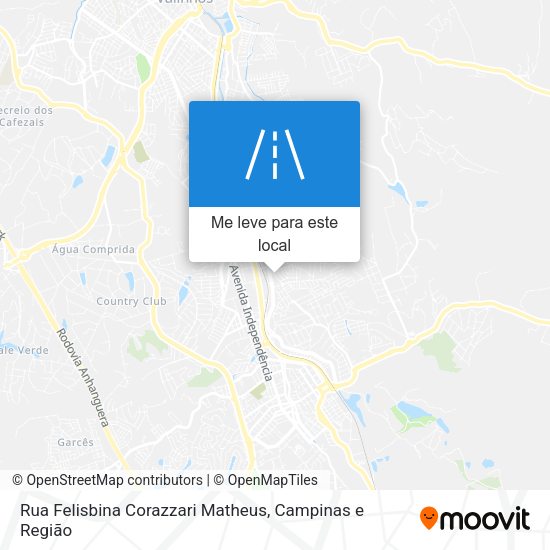 Rua Felisbina Corazzari Matheus mapa