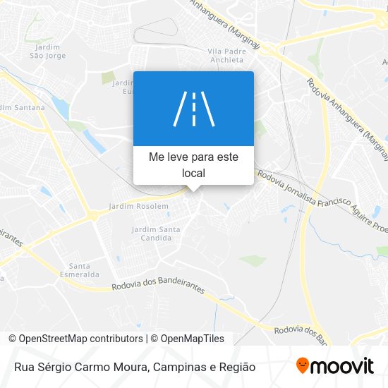 Rua Sérgio Carmo Moura mapa