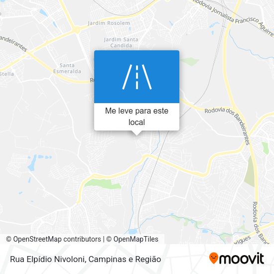 Rua Elpídio Nivoloni mapa