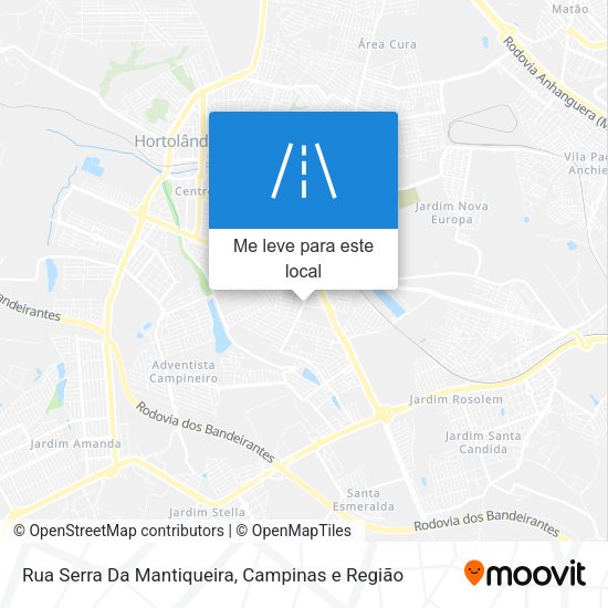 Rua Serra Da Mantiqueira mapa