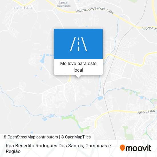 Rua Benedito Rodrigues Dos Santos mapa