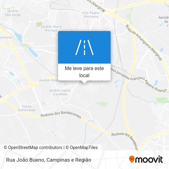 Rua João Bueno mapa