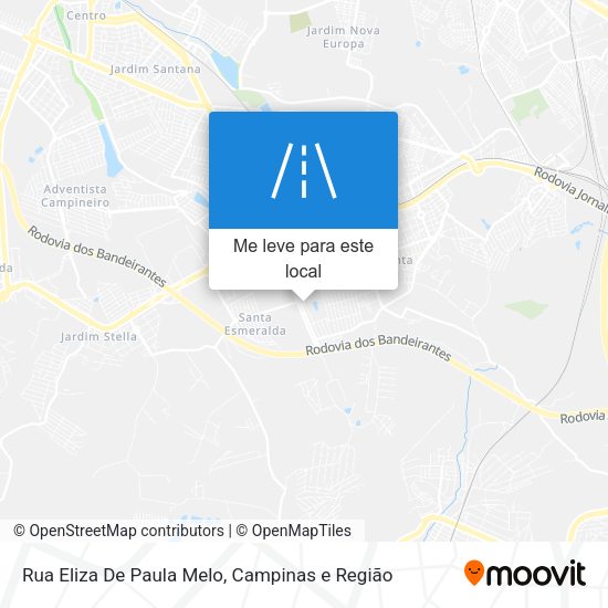 Rua Eliza De Paula Melo mapa