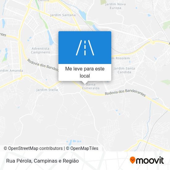 Rua Pérola mapa