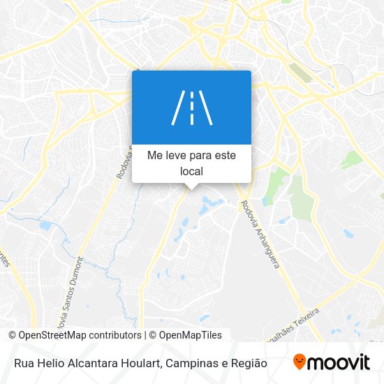 Rua Helio Alcantara Houlart mapa