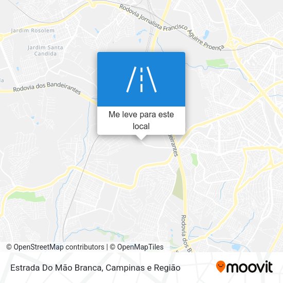 Estrada Do Mão Branca mapa