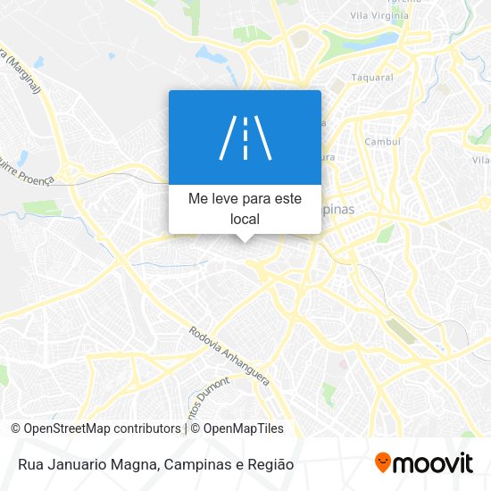 Rua Januario Magna mapa