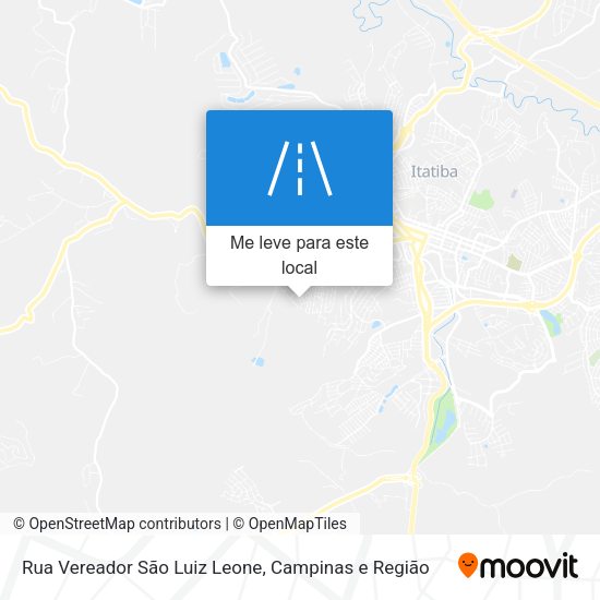Rua Vereador São Luiz Leone mapa