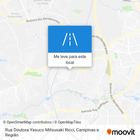 Rua Doutora Yasuco Mitsusaki Ricci mapa
