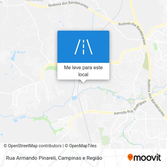 Rua Armando Pinareli mapa