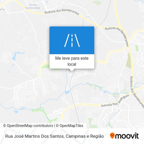 Rua José Martins Dos Santos mapa