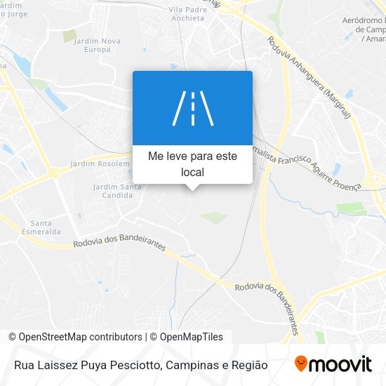 Rua Laissez Puya Pesciotto mapa