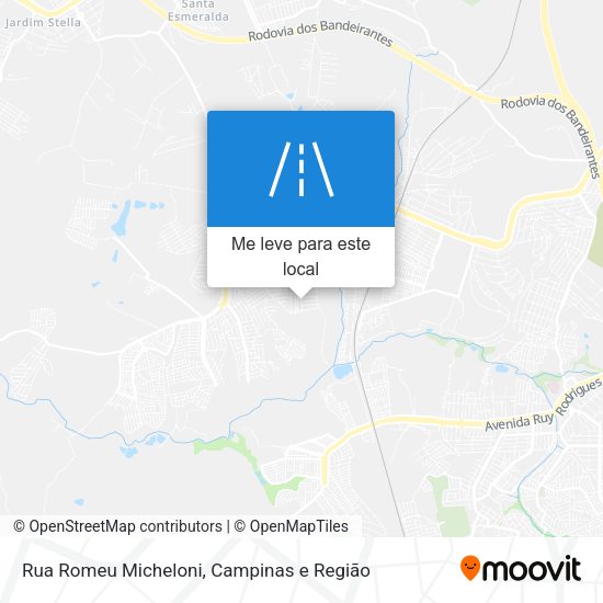 Rua Romeu Micheloni mapa