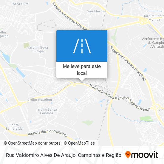 Rua Valdomiro Alves De Araujo mapa