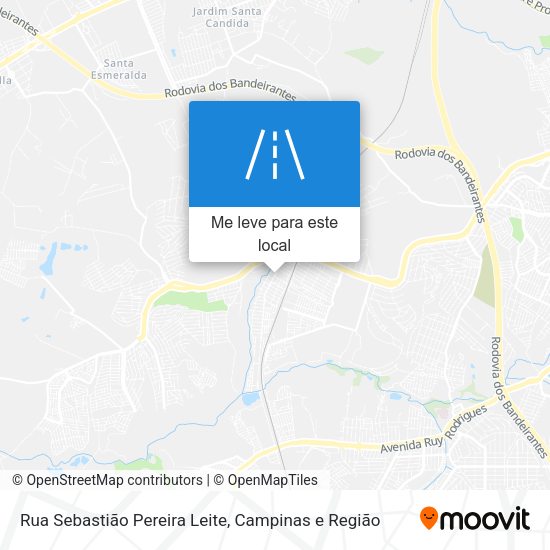 Rua Sebastião Pereira Leite mapa