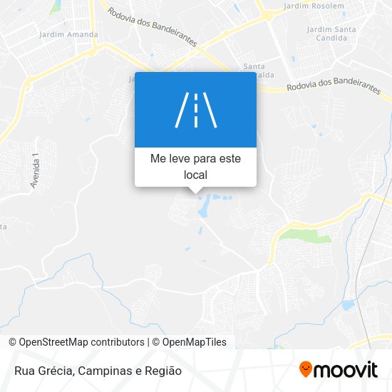 Rua Grécia mapa