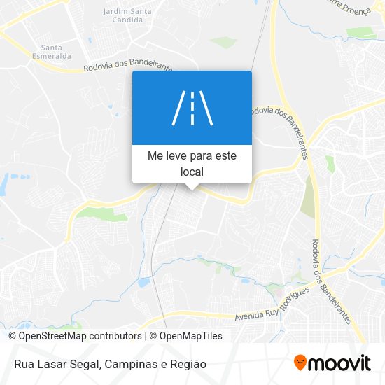 Rua Lasar Segal mapa