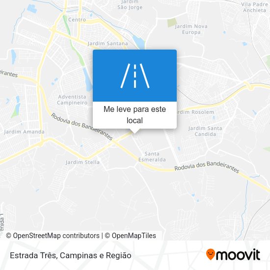 Estrada Três mapa