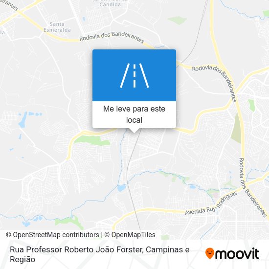 Rua Professor Roberto João Forster mapa