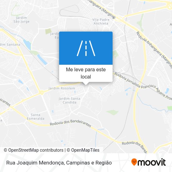 Rua Joaquim Mendonça mapa
