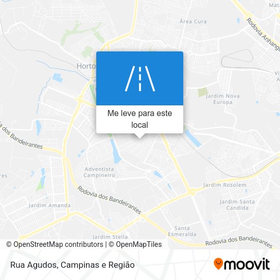 Rua Agudos mapa
