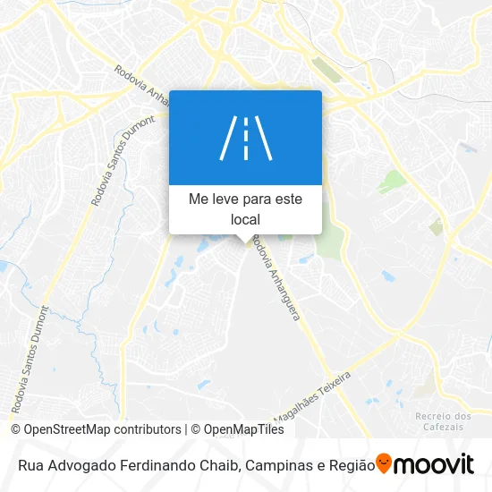 Rua Advogado Ferdinando Chaib mapa