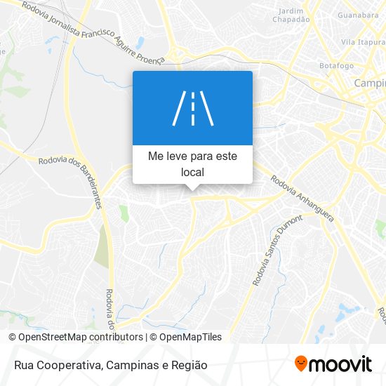 Rua Cooperativa mapa