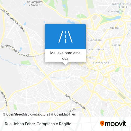 Rua Johan Faber mapa