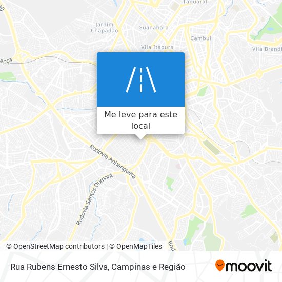 Rua Rubens Ernesto Silva mapa