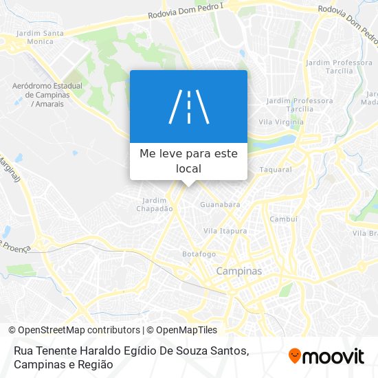 Rua Tenente Haraldo Egídio De Souza Santos mapa