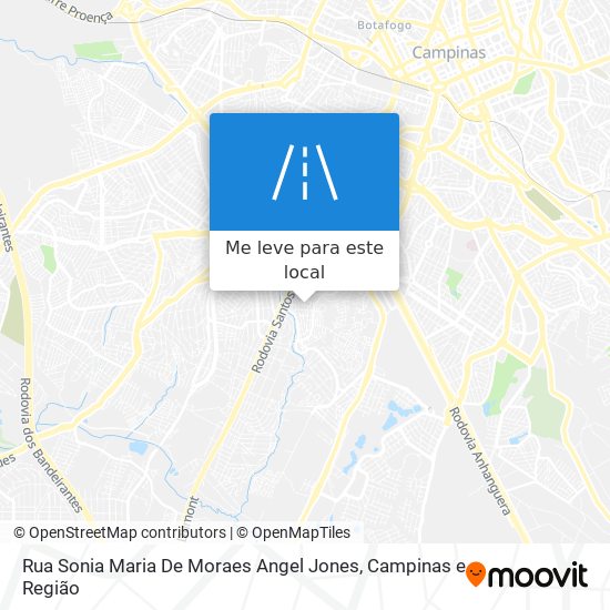 Rua Sonia Maria De Moraes Angel Jones mapa