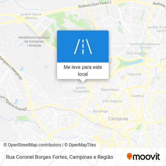 Rua Coronel Borges Fortes mapa