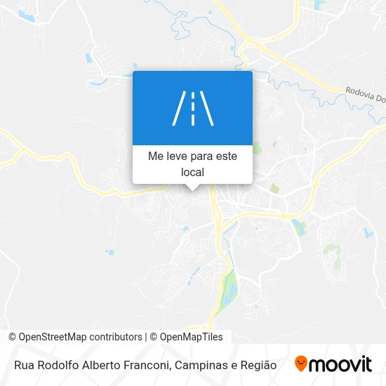 Rua Rodolfo Alberto Franconi mapa