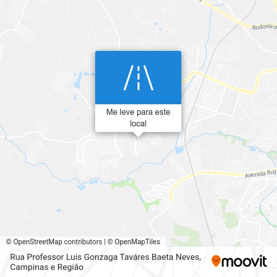Rua Professor Luis Gonzaga Taváres Baeta Neves mapa
