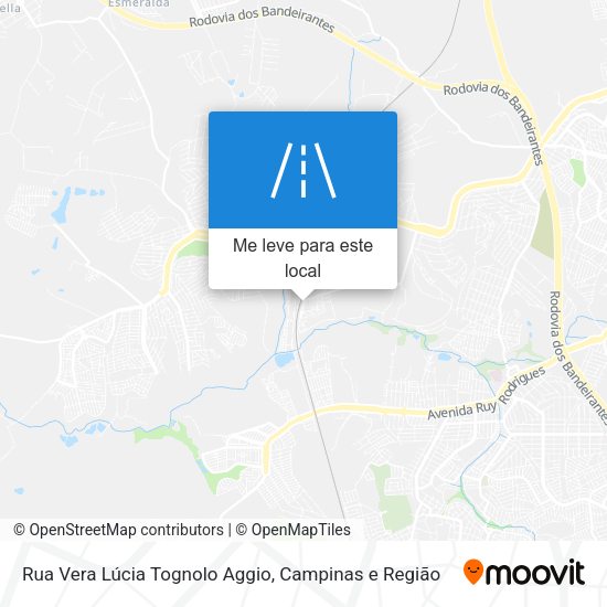 Rua Vera Lúcia Tognolo Aggio mapa
