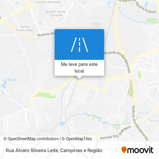 Rua Álvaro Silveira Leite mapa